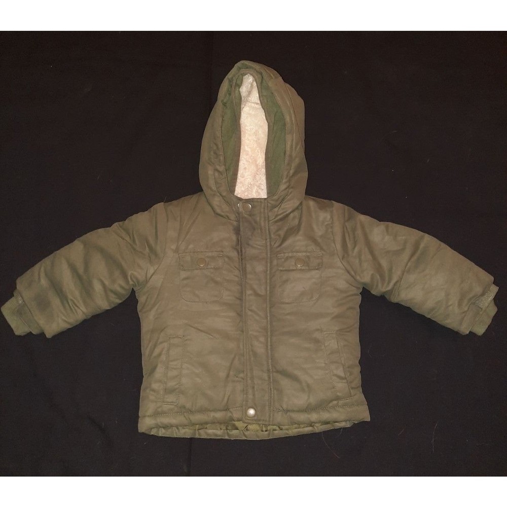 Cat & Jack Green Winter Coat Toddler Zipper And Lining - Size 18 Month